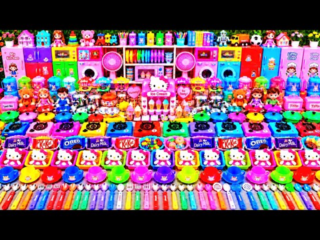 8:34 Mini Kitchen Set Collection for Kids Playing | Unboxing Kids Food Super Kitchen Toys Kitty Set