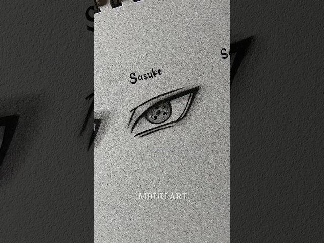 Drawing anime eyes✏️ (naruto,sasuke,sakura) #drawing #tutorial #howtodraw #sketch #art #shorts