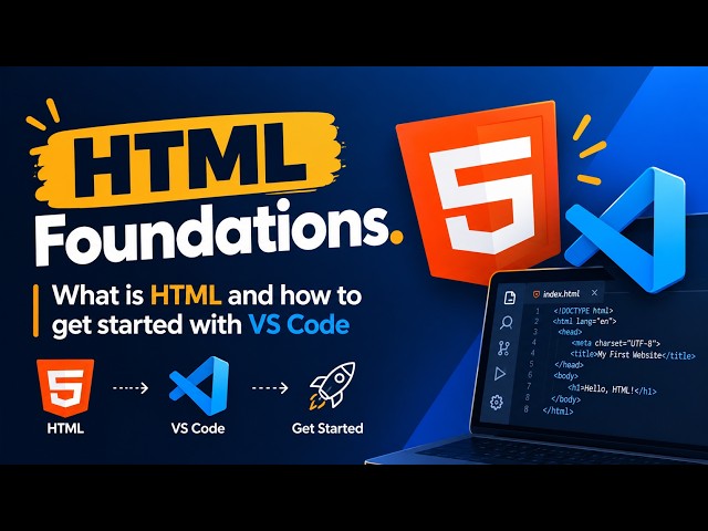 01 - HTML Foundations  What is HTML and how to get started with VS Code