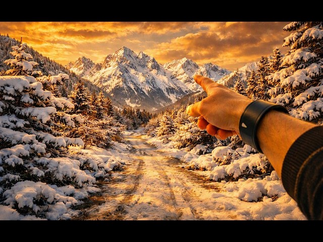 REAL SNOW ASMR 🔴 Walking in Switzerland Heavy Snowfall 🎧