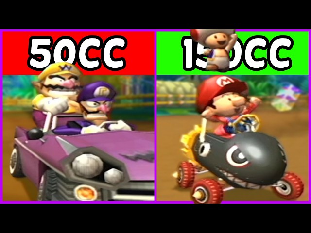 Mario Kart: Double Dash!! - Dino Dino Jungle All Speeds (Nintendo GameCube Gameplay)