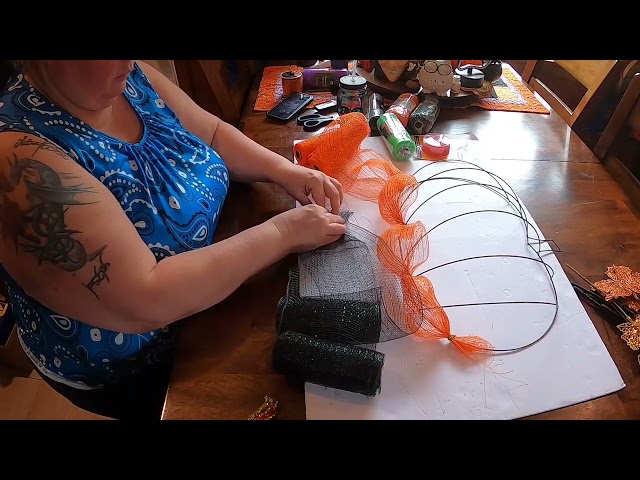 Dollar Tree Pumpkin Wreath