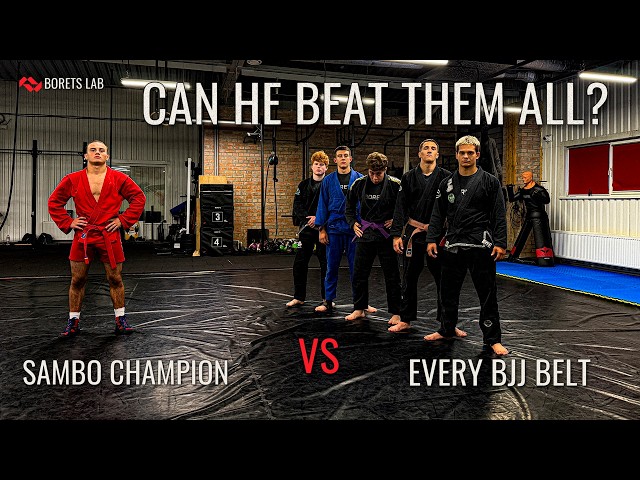 BJJ vs SAMBO 🤯 Can 1 Sambo Fighter DESTROY EVERY BJJ Belt? BRUTAL SUBMISSIONS