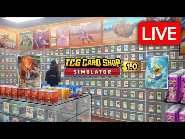 Playing the Full Release of TCG Card Shop Simulator (Part 2) - LIVE 🔴