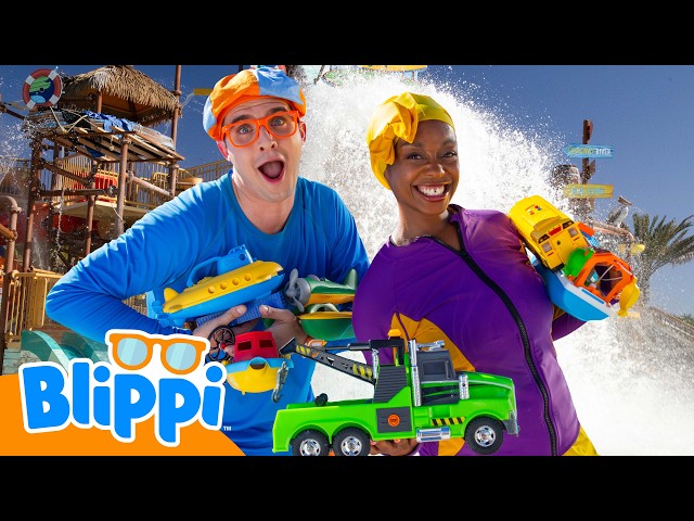 Blippi’s Sink or Float Adventure | Waterpark & Games | Educational Videos for Kids