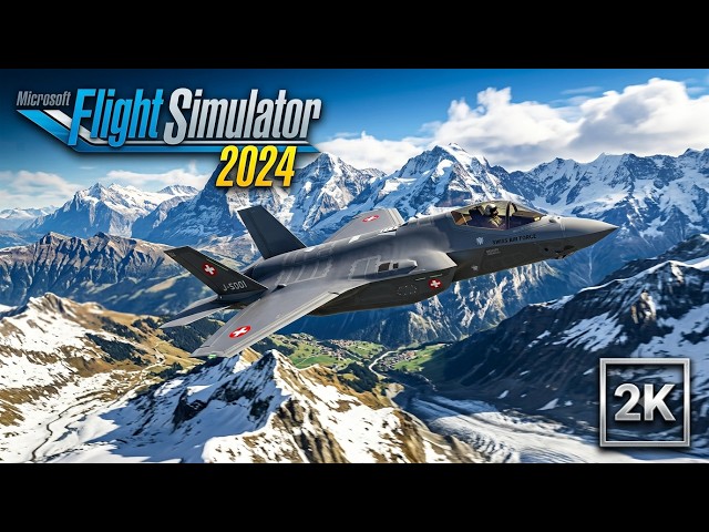 Swiss Air Force F35A | Bernese Oberland | Microsoft Flight Simulator 2024