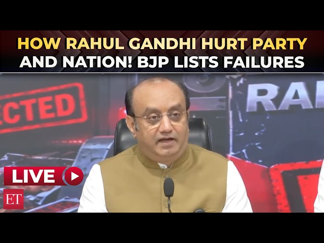 Live | Rahul Gandhi's track record shows failed product hurts Party & Nation: Sudhanshu Trivedi