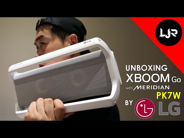 LG XBOOM - The PK7W (WHITE) UNBOXING