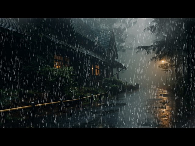 Heavy Rain & Thunder Sounds for Sleeping | Thunderstorm for Deep Sleep, Relax & Study