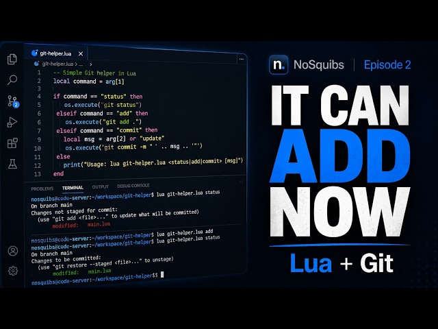 Learning Lua by Building a Git Helper — Adding My First Real Command