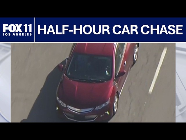 LIVE: Police chase underway in Southern California