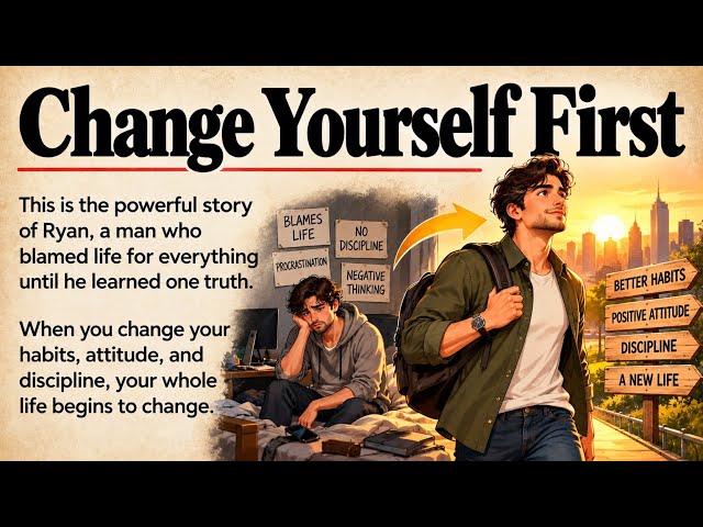 Change Yourself First | Graded Reader | Learn English Through Story Level 3 🔥