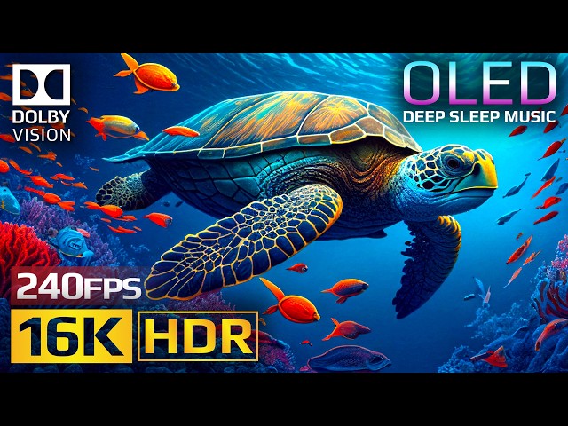 16K HDR Deep Sleep Music | Breathtaking Nature Dolby Vision 240fps (8K/4K TV)