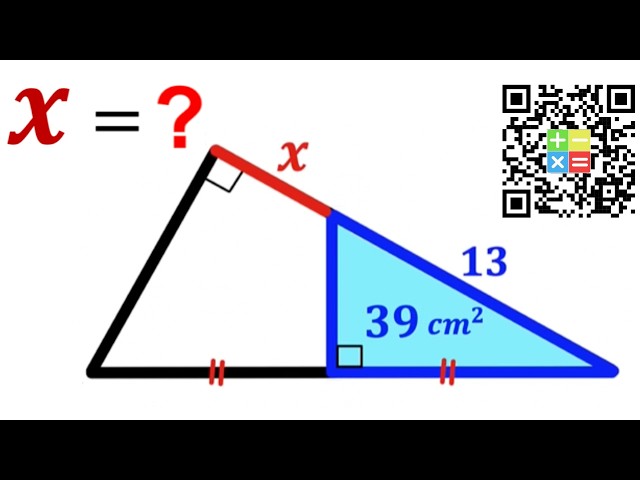 Can you find X? | (Right Triangles) | #math #maths | #geometry