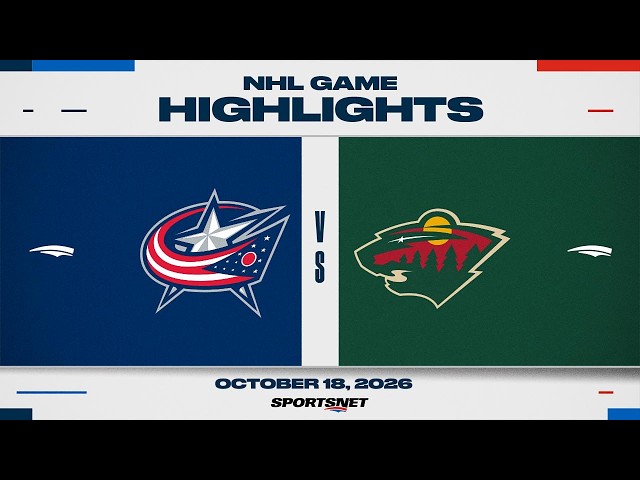 NHL Highlights | Blue Jackets vs. Wild - October 18, 2026