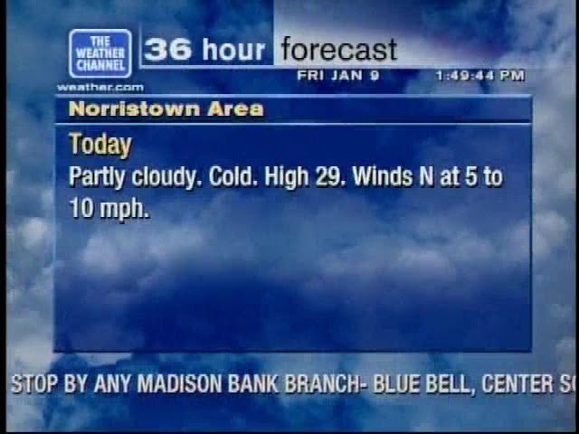 Weather Channel local forecast - 2004