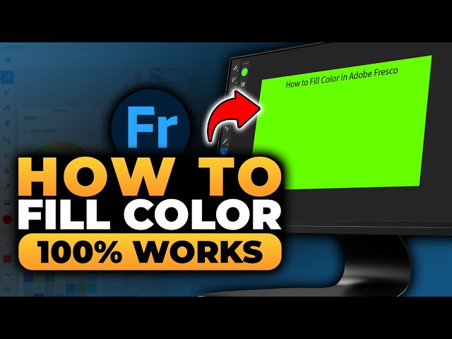 How To Fill Color in Adobe Fresco (𝟮𝟬𝟮𝟲) | 100% WORKS | NO Yapping, To The Point! | FAST & EASY