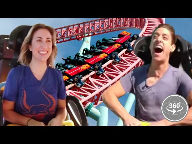 People Afraid Of Roller-Coasters Ride One For The First Time (360° Video)