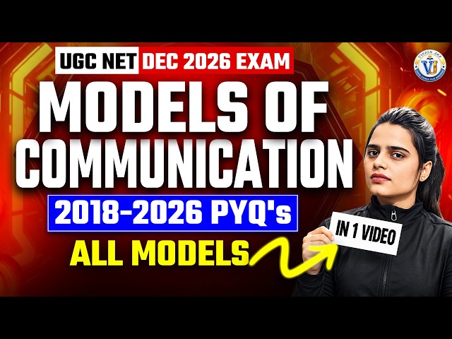 UGC NET Dec 2026 | UGC NET/JRF Models of Communication All Models PYQs 2018–2026 | Simran Ma'am