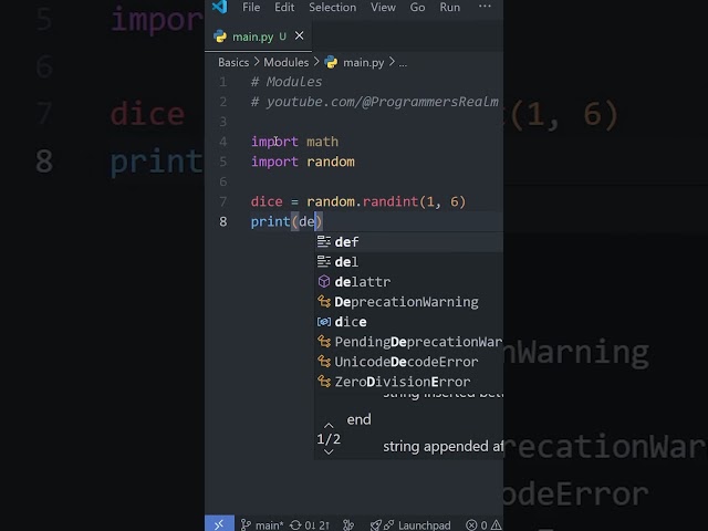 Python Basics: MODULES in Under a Minute! 📦
