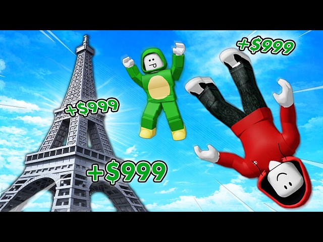 MAKING INFINITE MONEY CLIMB and JUMP Tower in Roblox!!