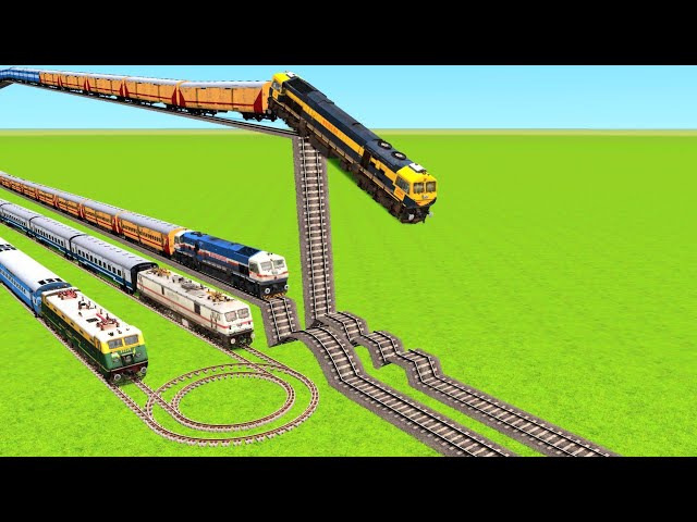 INSANE TRAIN TRACK STUNT 😱🚆 | CRAZY RAILWAY CROSSING YOU WON’T BELIEVE|Train Simulator|4K Trainvideo