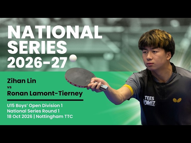 Zihan Lin v Ronan Lamont-Tierney FULL MATCH | U15 Boys' Open Division 1 Round 1 | National Series