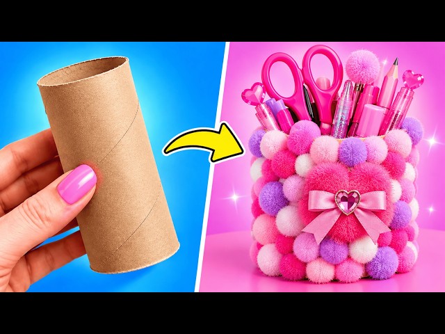 Aesthetic School Crafts 📚💖 Ultimate DIY Stationery Challenge by 123 GO! Galaxy