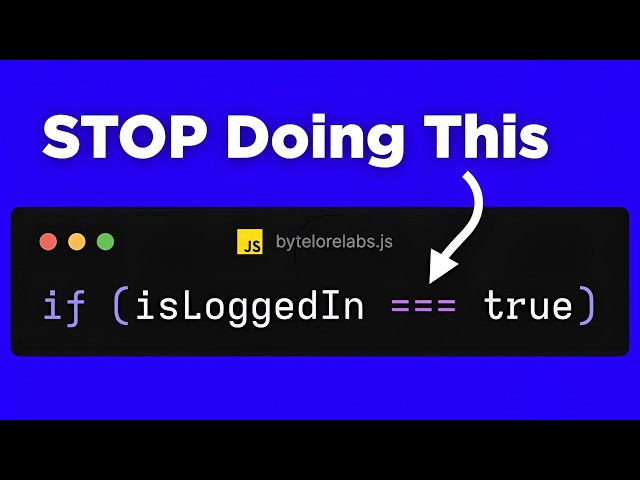Stop Writing if x === true in JavaScript — Do This Instead