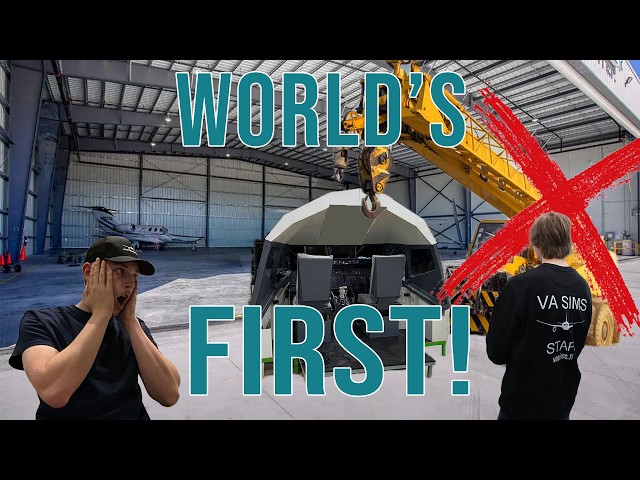 Worlds First Movable Full Cockpit Flight Simulator!