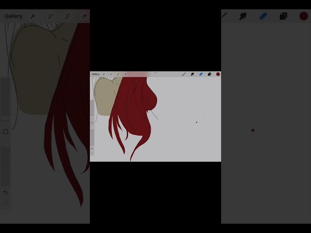 Art Speedpaint Red Haired Anime Girl