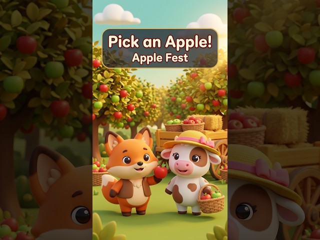 Apple Fest Special! 🍎 Pick an Apple! | Warm 3D Animated Story for Kids