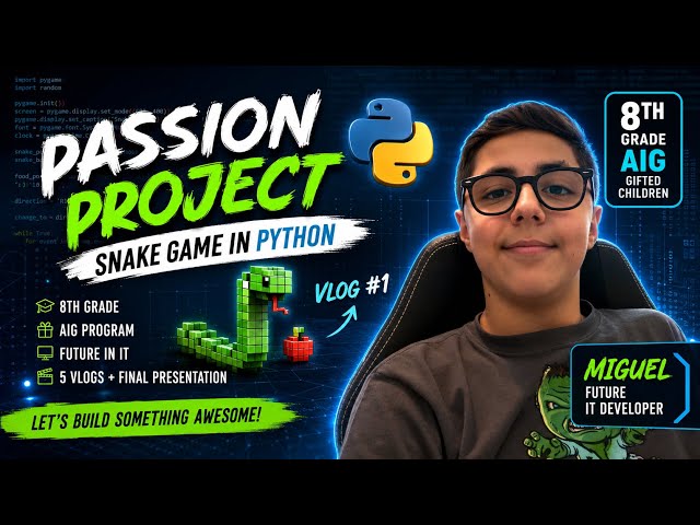 Passion Project - 1/6 - Snake Game in Python 🐍 - AIG Program