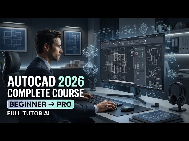 AutoCAD 2026 Complete Course | Beginner to Professional Full Tutorial