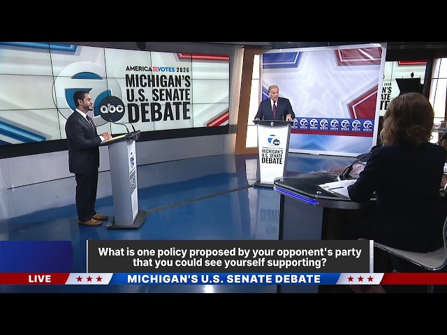 U.S. Senate Debate: Rogers, El-Sayed on policies they support from the other party