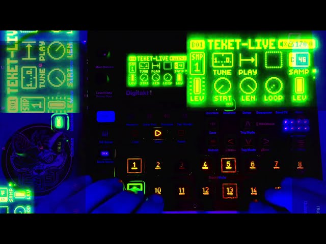 TEKNO TRIBE LIVESET / C'est la bass / TekeT / Elektron Digitakt ii