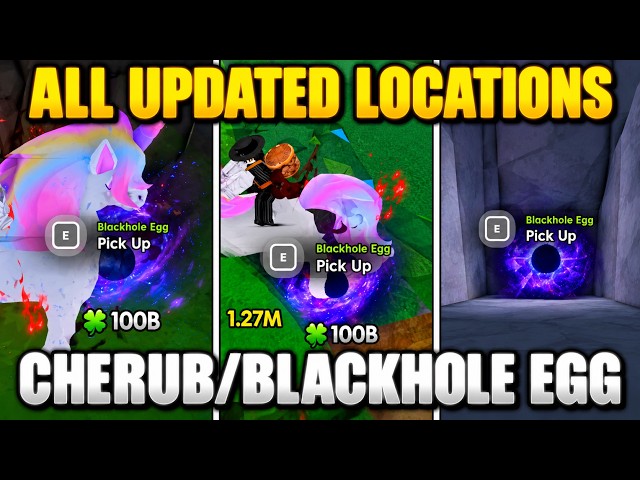 NEW Updated location for all Blackhole/Cherub Eggs in Ride a Pet