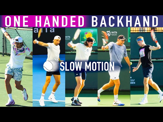 Best One-Handed Backhand Slow Motion Compilation (2024)