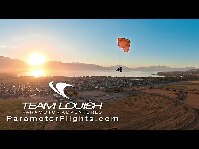 Ben's first Paramotor Flight around Saratoga Springs, Utah