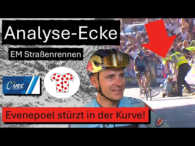 Evenepoel gestürzt! +Pixel-Entscheidung im Sprint-Zielfoto! Analyse-Ecke: EM 2026 Straßenrennen m