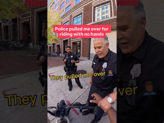 I don’t think he needed to grab me #bike #police #shorts
