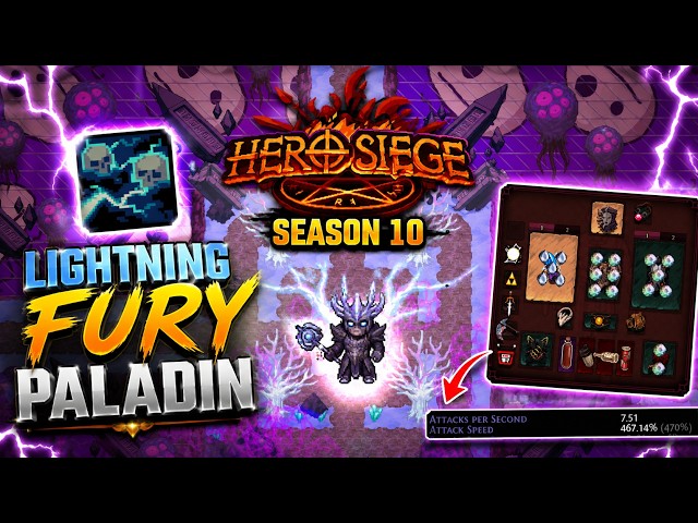 7.51 APS Lightning Fury Pally HL 74 (Walking Sim)  | Inferno Showcase - Hero Siege S10 Day 7