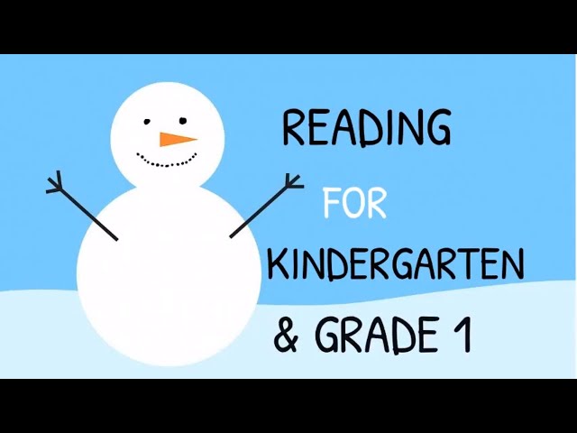 Reading practice for kindergarten and grade 1