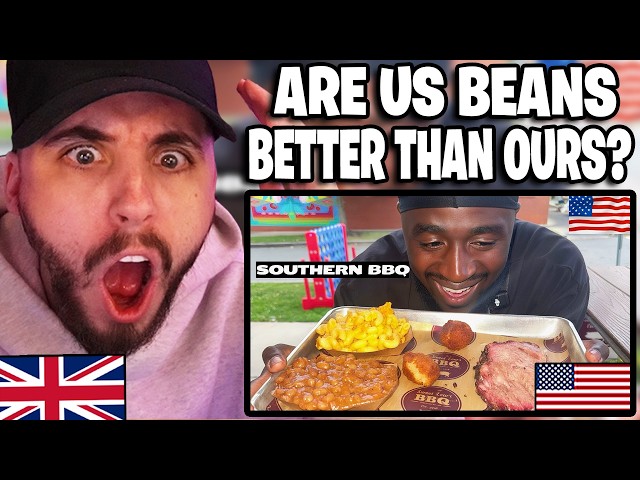Brit Reacts to British Guy Tries NORTH CAROLINA BBQ for the FIRST TIME! 🇺🇸