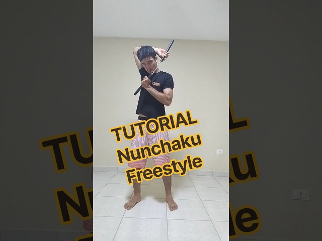 TUTORIAL, Nunchaku Freestyle 🔥 mais um combo, bora treinar!?🙅💪#tutorial #nunchakufreestyle #nunchaku