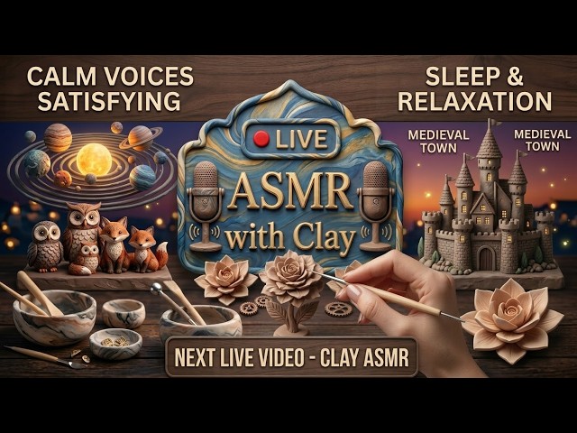 LIVE Relaxing ASMR with Clay | Satisfying Visuals & Deep Sleep Sounds