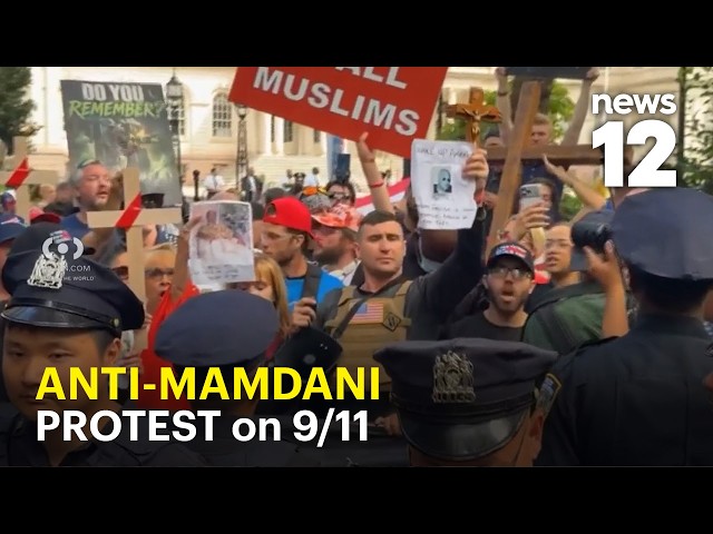 Anger on display as demonstrators rally against Mamdani attending 9/11 memorial