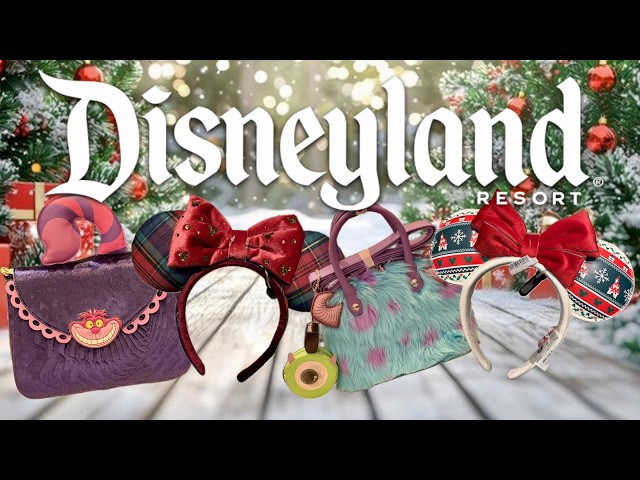 NEW CHRISTMAS MERCH at DISNEYLAND! Loungefly Monster Inc. & Alice in Wonderland Bags!