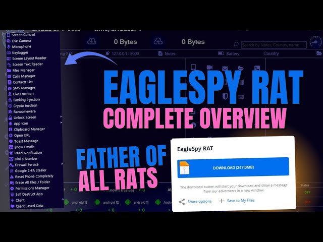EagleSpy RAT Complete Overview - EagleSpy RAT v5 Overview - CraxsRat 2026