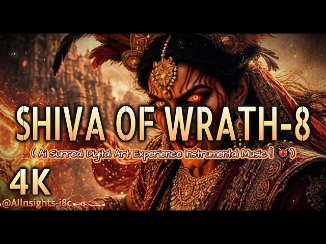 🧘‍♀️SHIVA OF WRATH-8🌠Surreal Cyberpunk Art Visualizer-4K Ambient Music Video | AI Digital Painting🎆